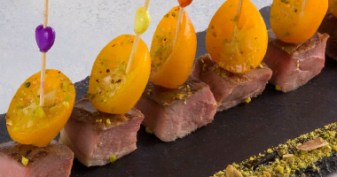 იხვის კანაპე კუმკვატით 10 ცალი.