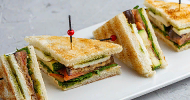 Mini სენდვიჩი შემწვარი ბოსტნეულით 12 ცალი