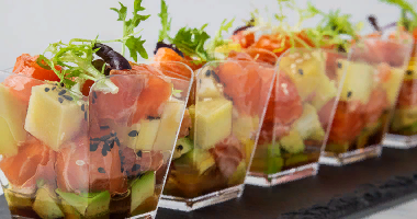 Asian Salmon Salad 10 ცალი