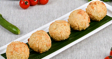 ქათმის მიტ ბურთი ნუშის ფურცლებზე 10 ცალი.