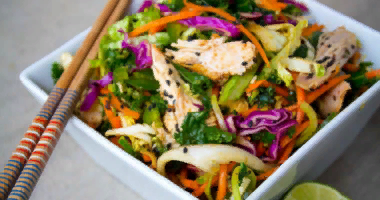 Салат с курицей в азиатском стиле