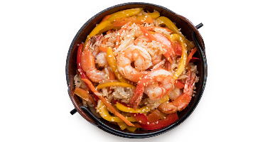 Тяхан з креветками