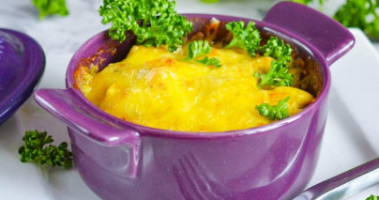 Жульен с курицей и грибами в духовке