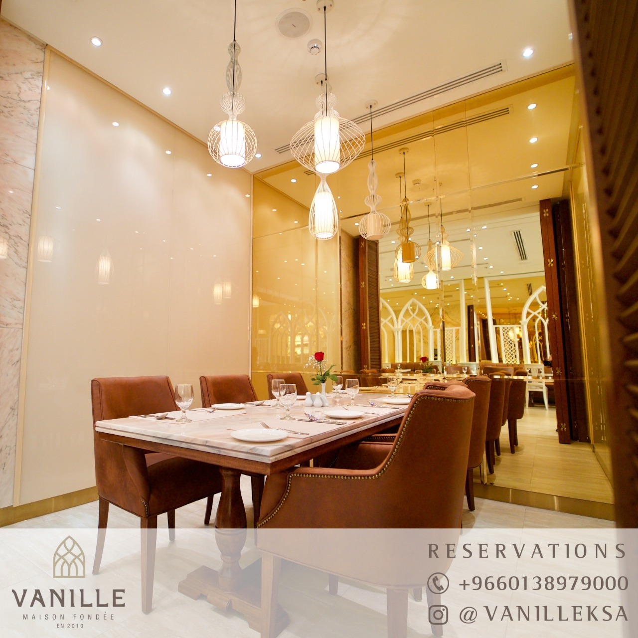 Vanille Lunch and Dinner Menu